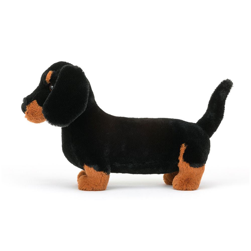 Pluszaki Jellycat Freddie Sausage Piesek,19cm x 9cm x 29cm Czarne | Polska  FKQL-48173