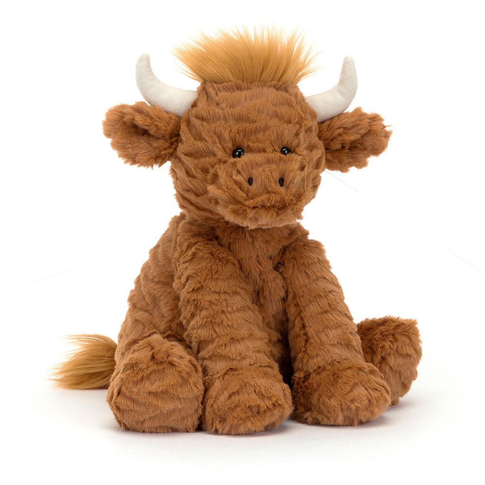 Pluszaki Jellycat Fuddlewuddle Highland Cow,23cm x 13cm x 9cm Brązowe | Polska  BUDZ-13954