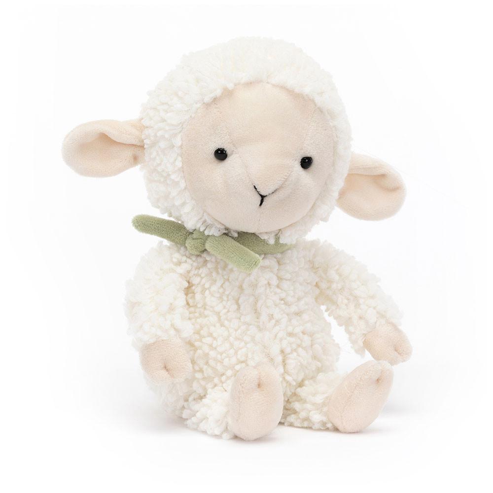 Pluszaki Jellycat Fuzzkin Lamb,25cm x 9cm x 5cm Białe | Polska  SLZF-17509