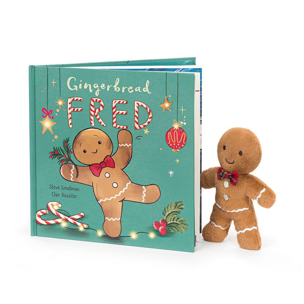 Pluszaki Jellycat Gingerbread FBook and Jolly Gingerbread FOriginal, Brązowe | Polska  DOLM-74361