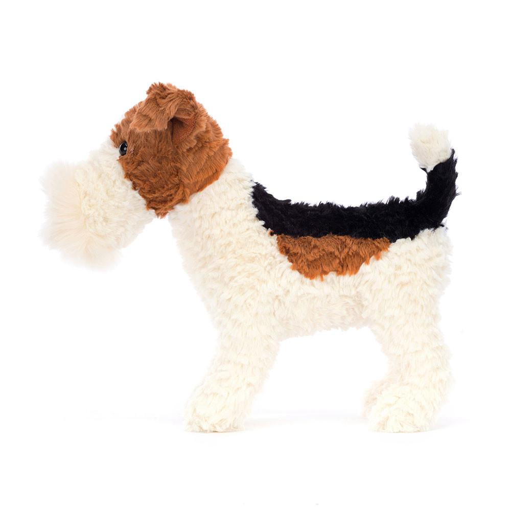 Pluszaki Jellycat Hector Fox Terrier,24cm x 13cm x 30cm Białe | Polska  YRGS-65172