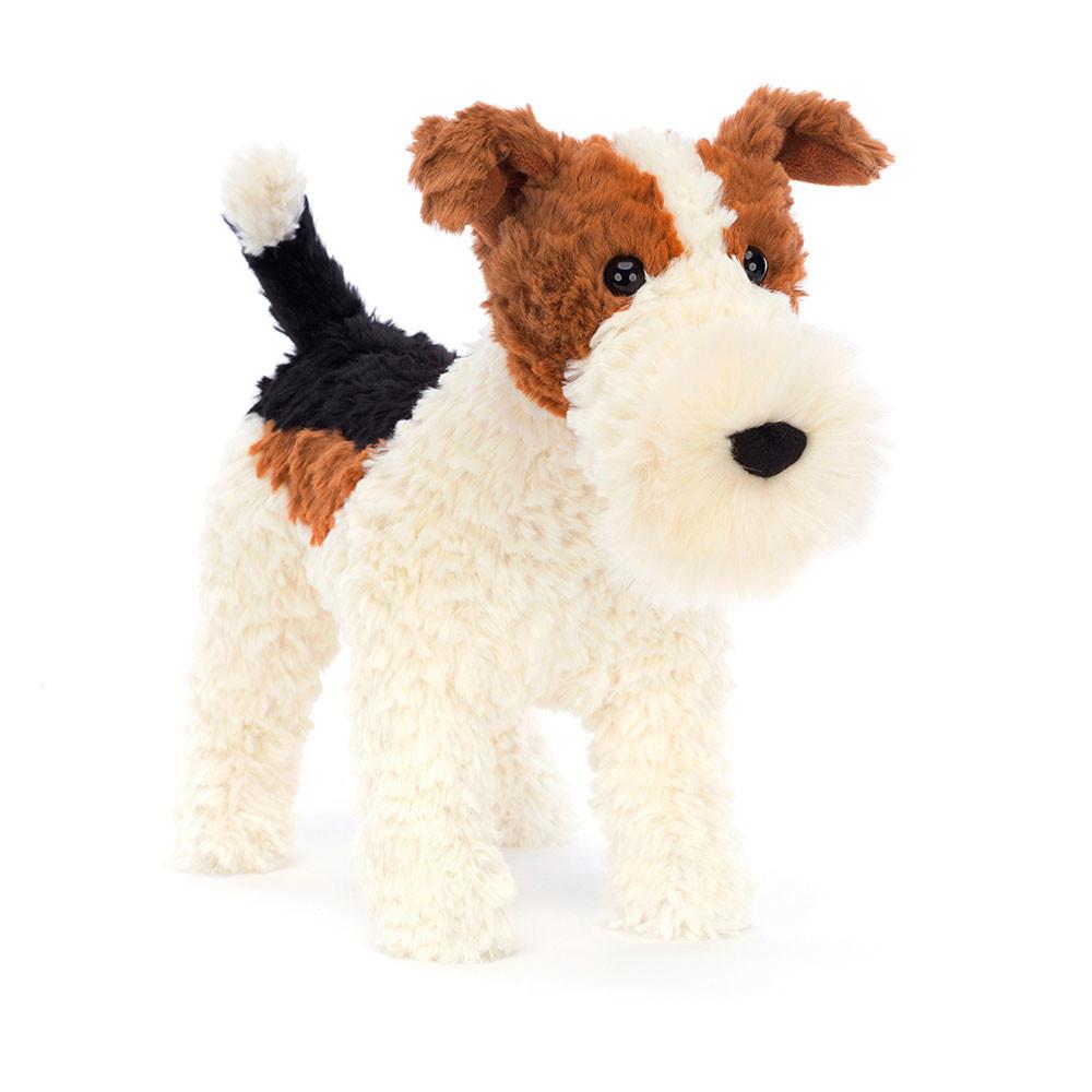 Pluszaki Jellycat Hector Fox Terrier,24cm x 13cm x 30cm Białe | Polska  YRGS-65172