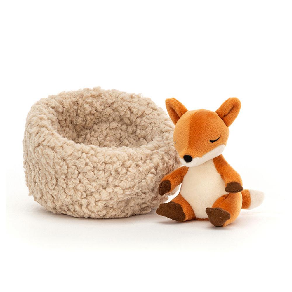 Pluszaki Jellycat Hibernating Fox,9cm x 13cm x 13cm Pomarańczowe | Polska  DXPF-47390