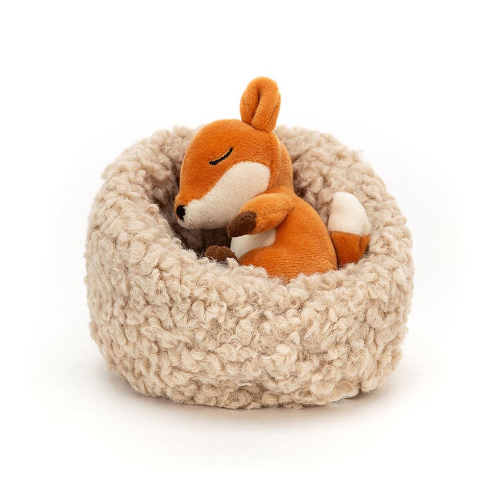 Pluszaki Jellycat Hibernating Fox,9cm x 13cm x 13cm Pomarańczowe | Polska  DXPF-47390