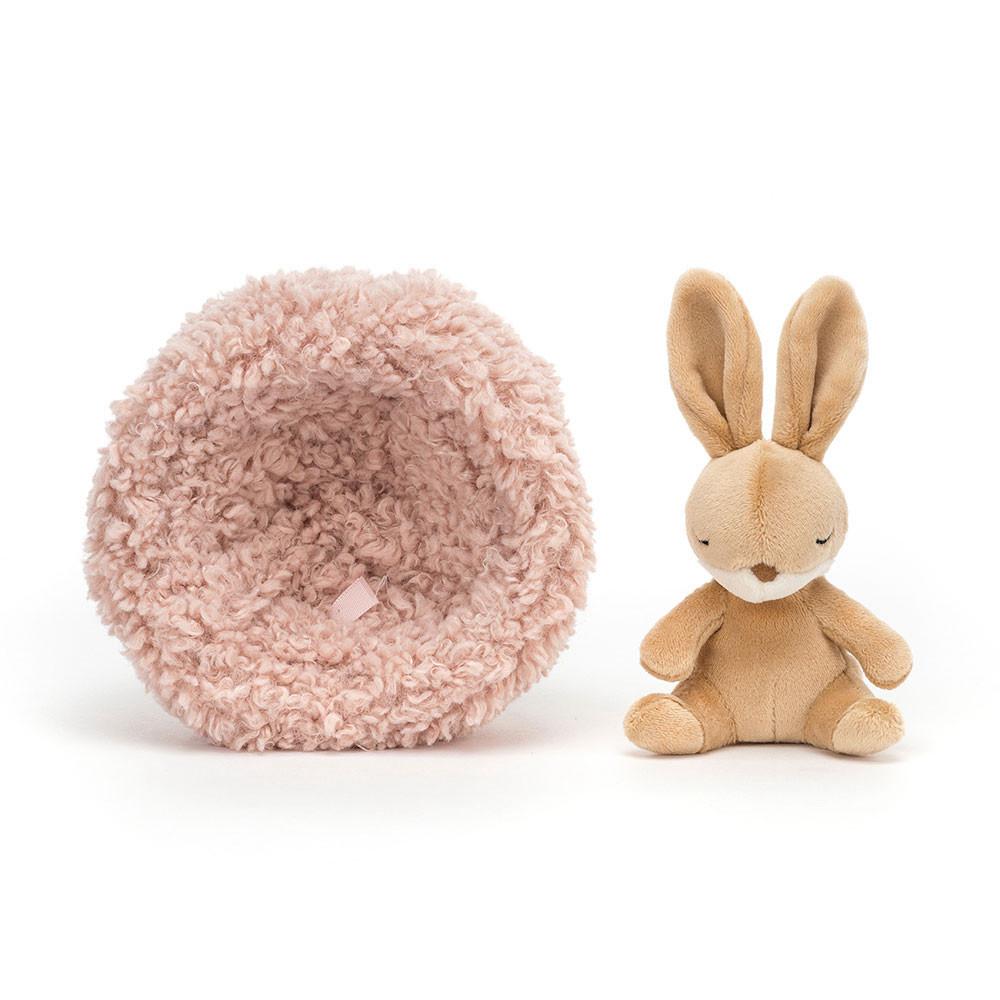 Pluszaki Jellycat Hibernating Króliczek,9cm x 13cm x 13cm Beżowe | Polska  NQRI-42863