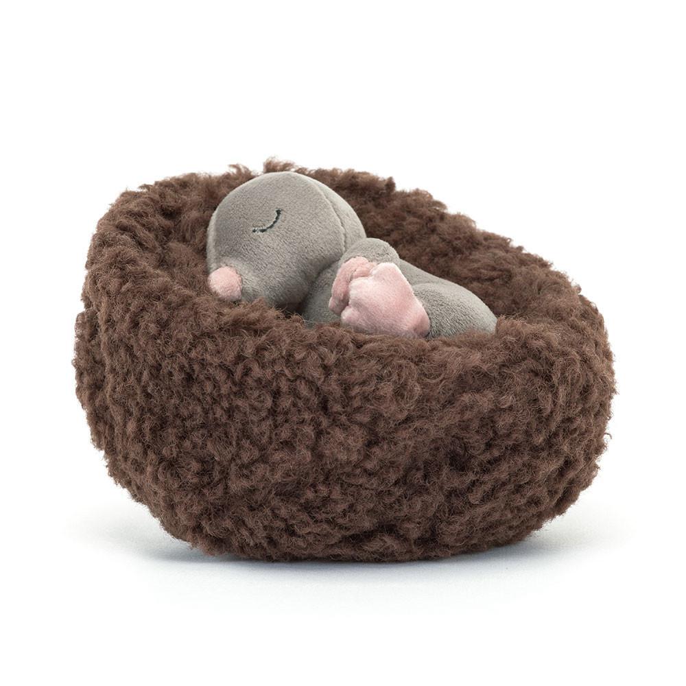 Pluszaki Jellycat Hibernating Mole,9cm x 13cm x 13cm Szare | Polska  SQTZ-26978