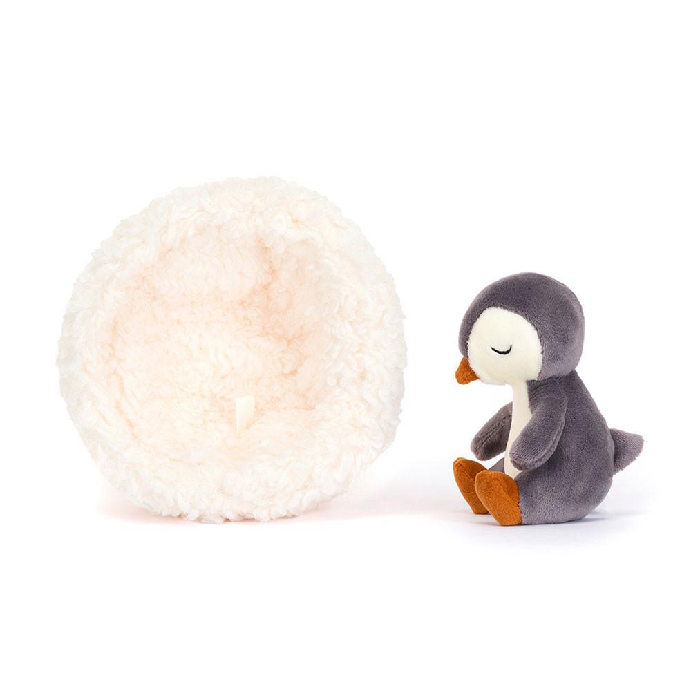 Pluszaki Jellycat Hibernating Penguin,9cm x 13cm x 13cm Czarne | Polska  RJED-21869