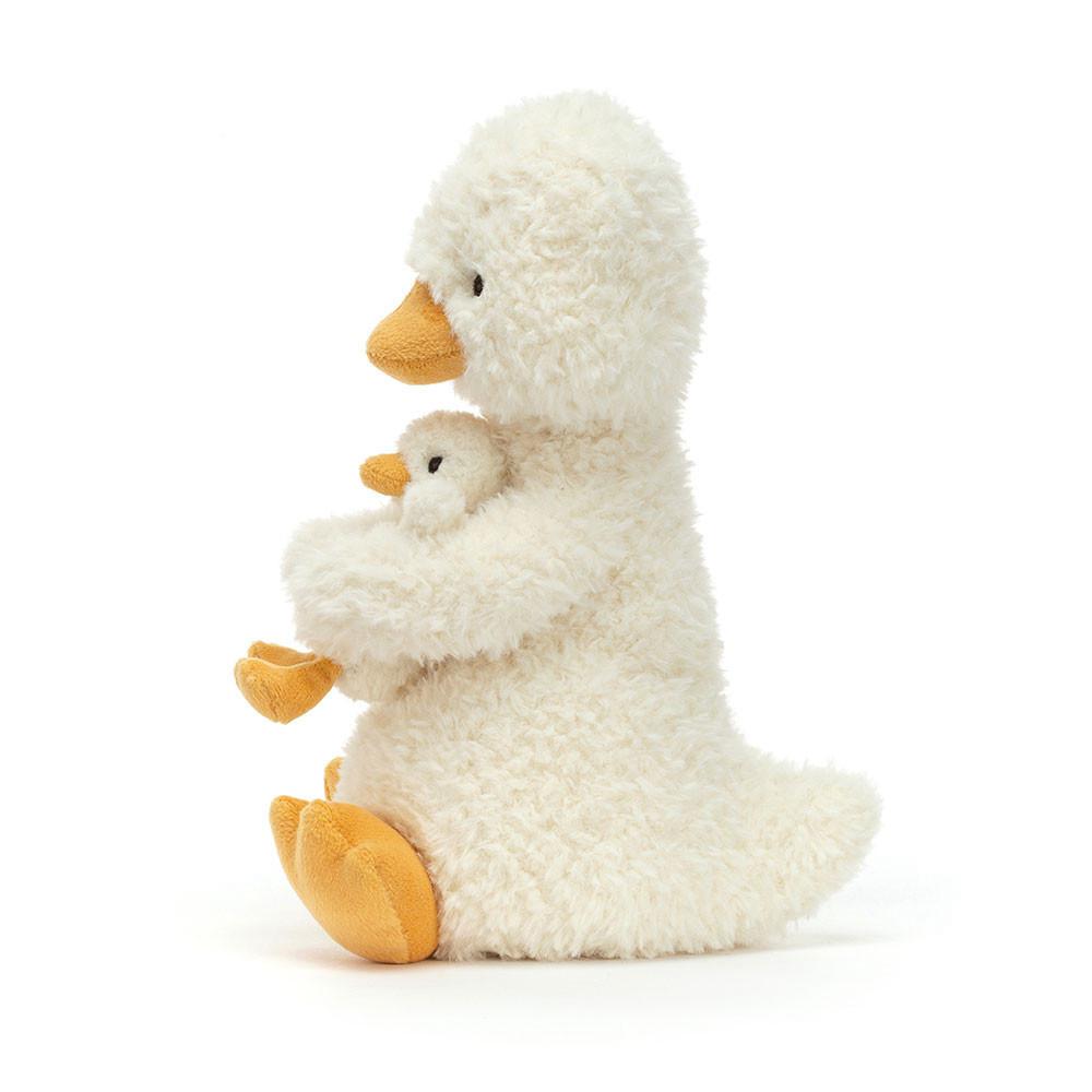 Pluszaki Jellycat Huddles Duck,10.2in x 5.5in x 3.9in Żółte | Polska  YVJK-83546