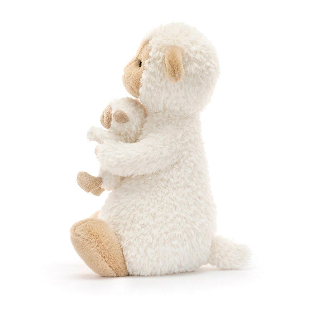 Pluszaki Jellycat Huddles Sheep,10.2in x 5.5in x 3.9in Białe | Polska  IBJM-49650