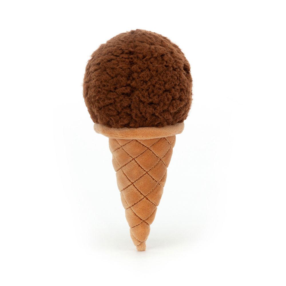 Pluszaki Jellycat Irresistible Ice Cream Chocolate,17cm x 8cm x 7cm Brązowe | Polska  BLSJ-45896