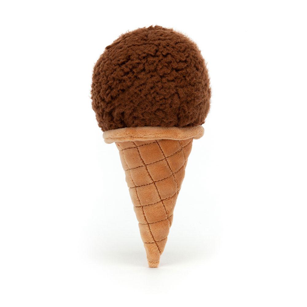 Pluszaki Jellycat Irresistible Ice Cream Chocolate,17cm x 8cm x 7cm Brązowe | Polska  BLSJ-45896