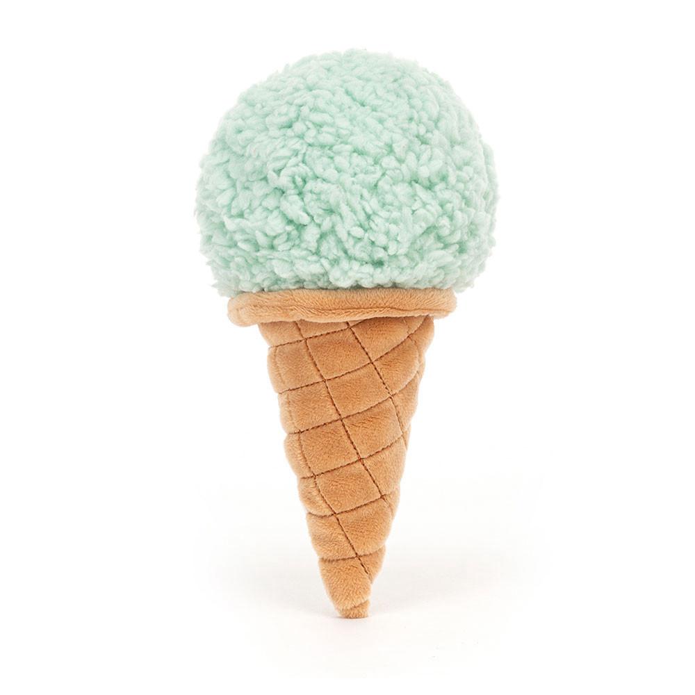 Pluszaki Jellycat Irresistible Ice Cream Mint,17cm x 8cm x 7cm Zielone | Polska  CPQA-73905