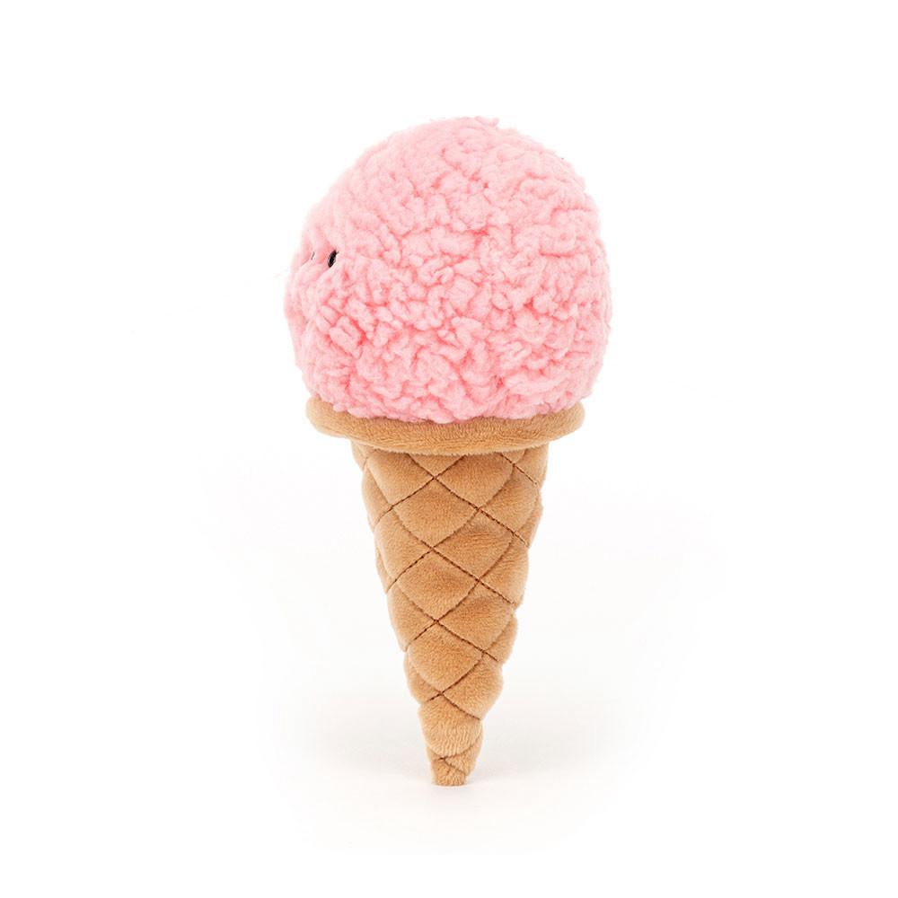Pluszaki Jellycat Irresistible Ice Cream Strawberry,17cm x 8cm x 7cm Różowe | Polska  KUAD-34218