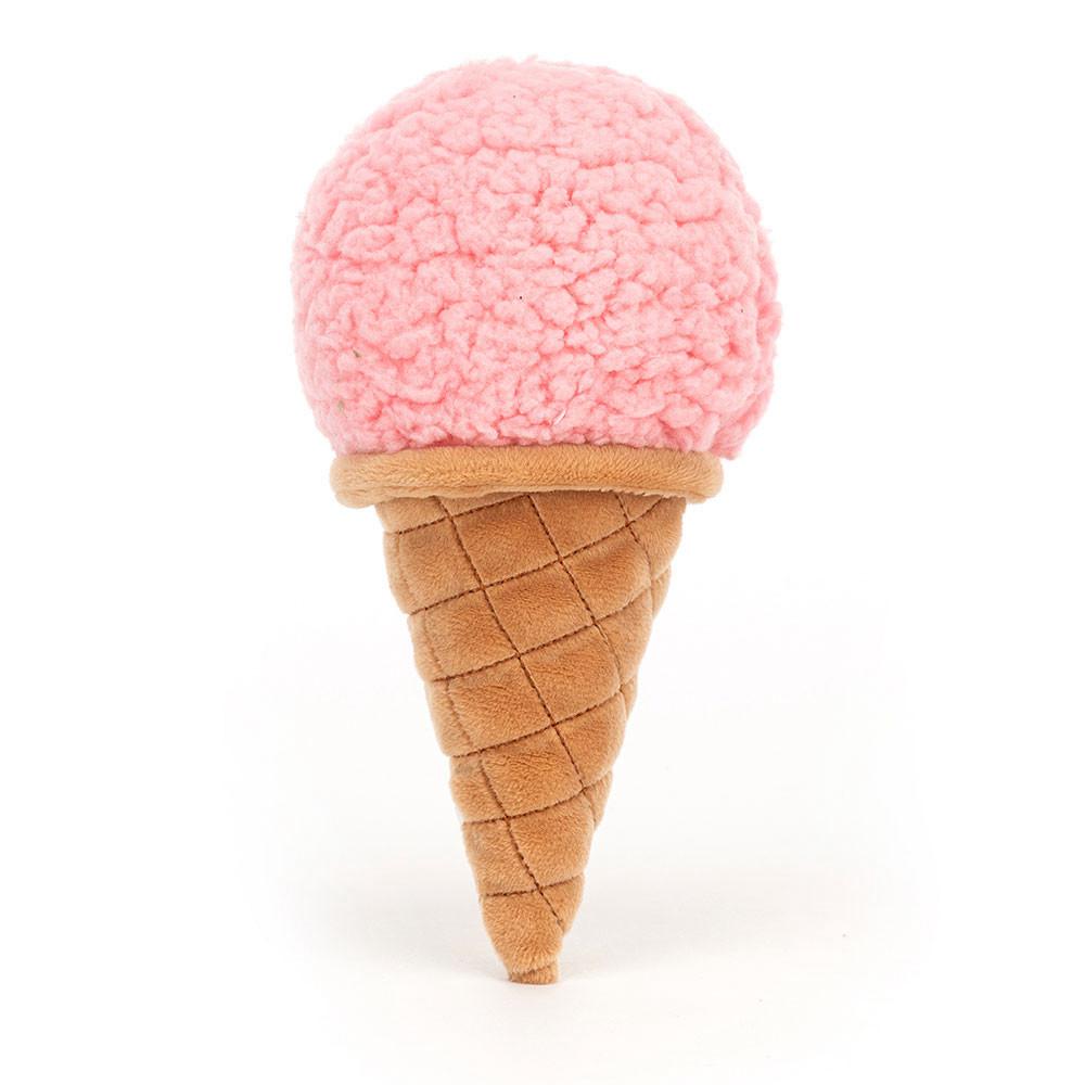 Pluszaki Jellycat Irresistible Ice Cream Strawberry,17cm x 8cm x 7cm Różowe | Polska  KUAD-34218