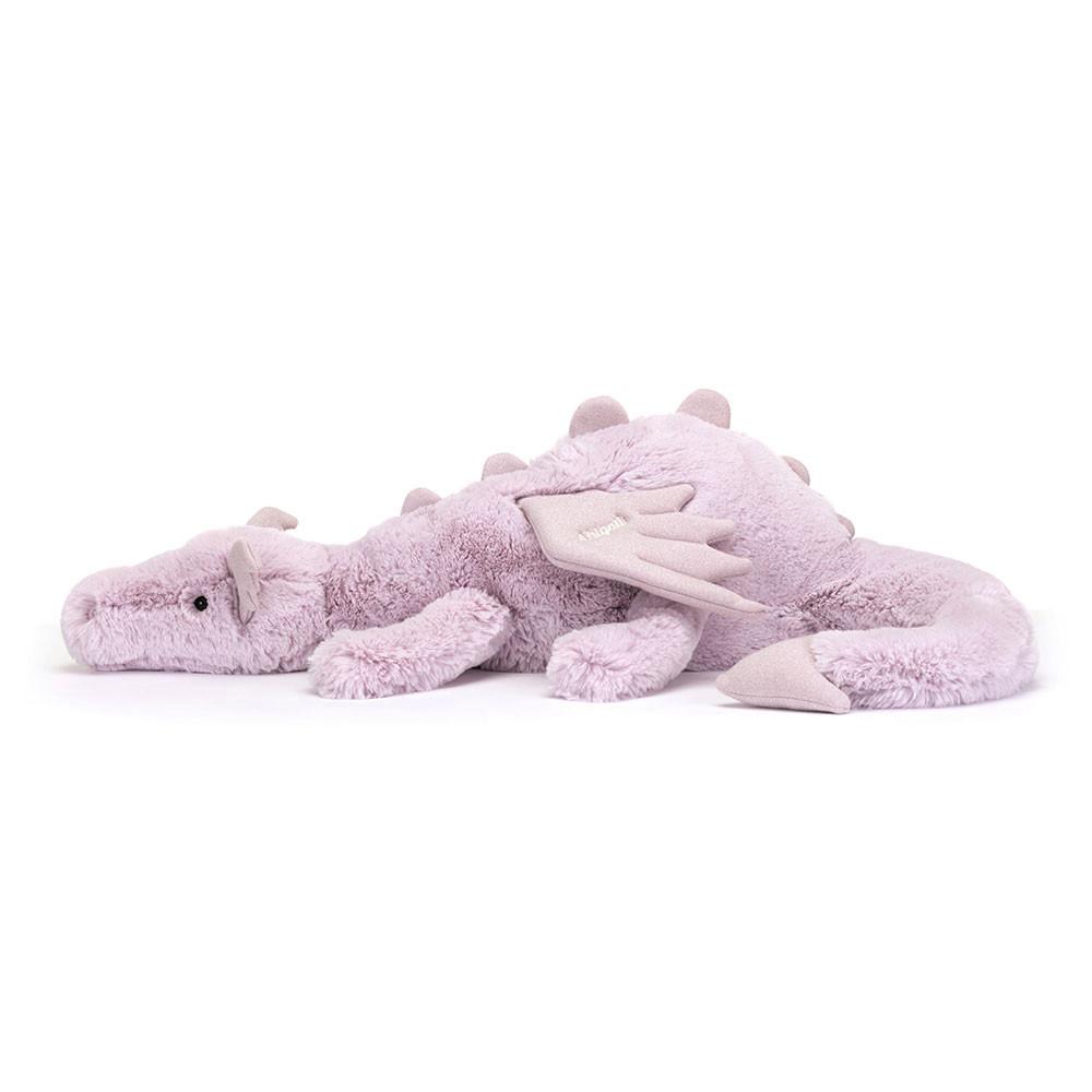 Pluszaki Jellycat Lavender Dragon Huge,19cm x 20cm x 66cm Fioletowe | Polska  XDEV-29605