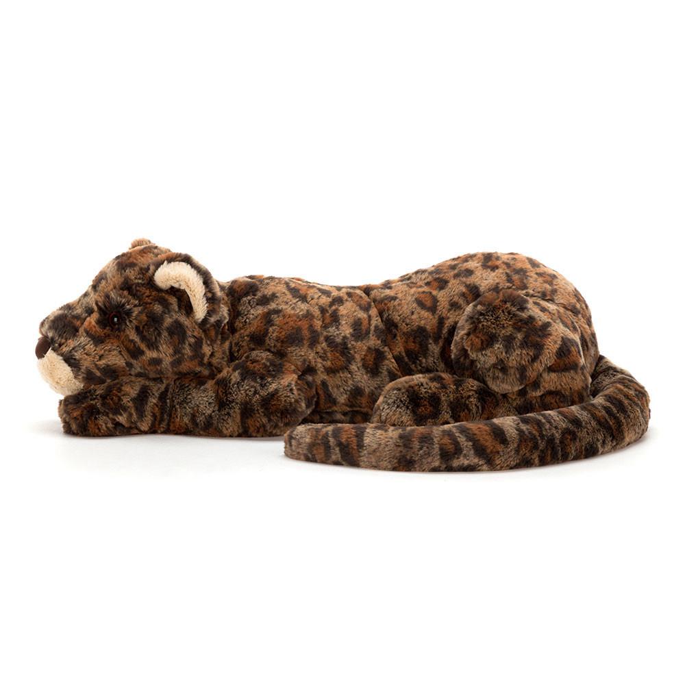 Pluszaki Jellycat Livi Leopard,13cm x 14cm x 36cm Brązowe | Polska  XDUV-36204