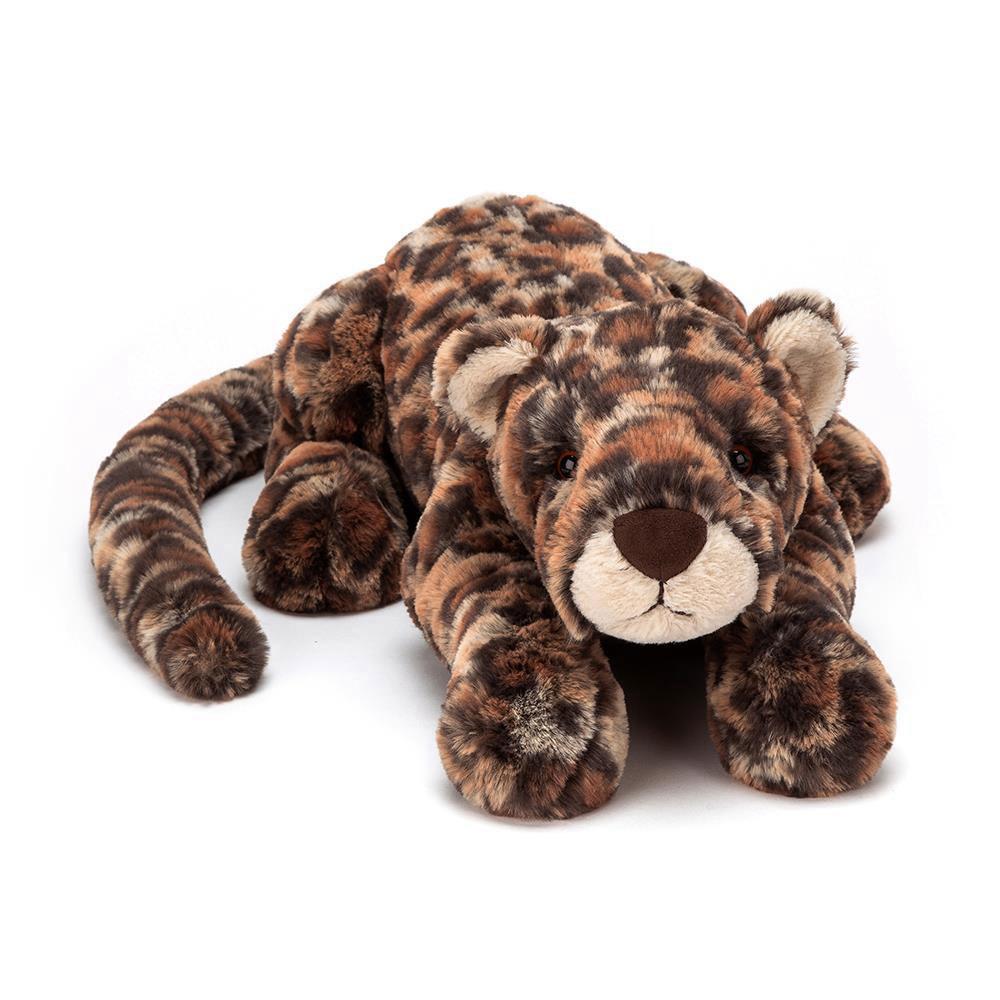 Pluszaki Jellycat Livi Leopard,13cm x 14cm x 36cm Brązowe | Polska  XDUV-36204