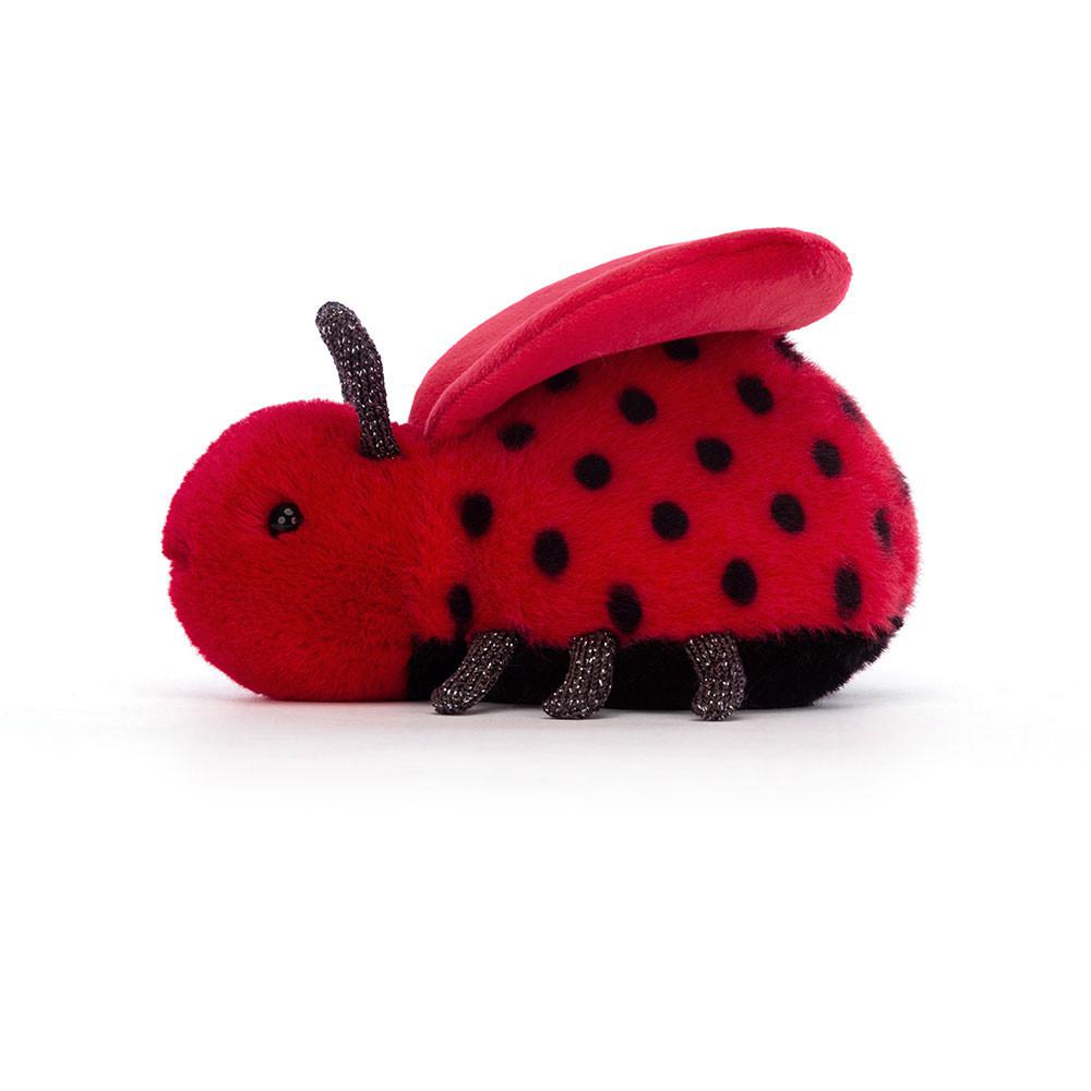 Pluszaki Jellycat Loulou Love Bug,6cm x 8cm x 13cm Czerwone | Polska  FPNZ-53082