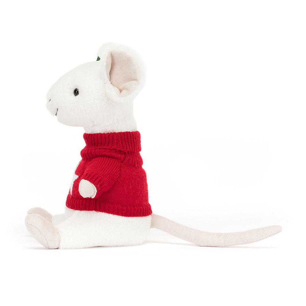 Pluszaki Jellycat Merry Mouse,18cm x 9cm x 7cm Białe | Polska  YWEX-51786