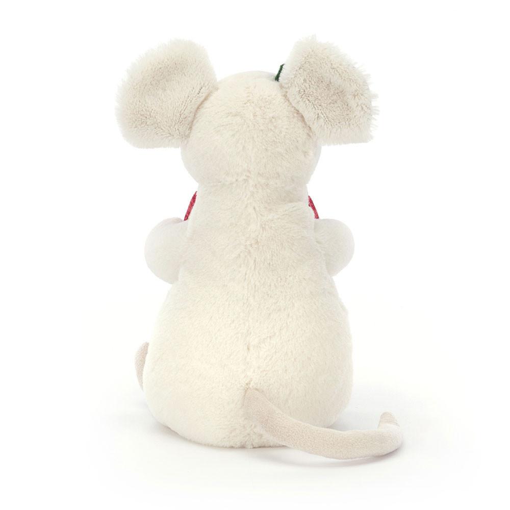 Pluszaki Jellycat Merry Mouse Present,18cm x 9cm x 7cm Białe | Polska  WNPT-39241