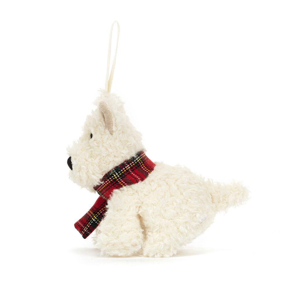 Pluszaki Jellycat Munro Scottie Piesek Decoration,11cm x 6cm x 5cm Białe | Polska  FJCT-19724