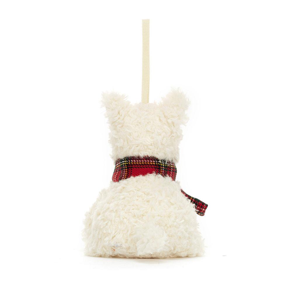 Pluszaki Jellycat Munro Scottie Piesek Decoration,11cm x 6cm x 5cm Białe | Polska  FJCT-19724