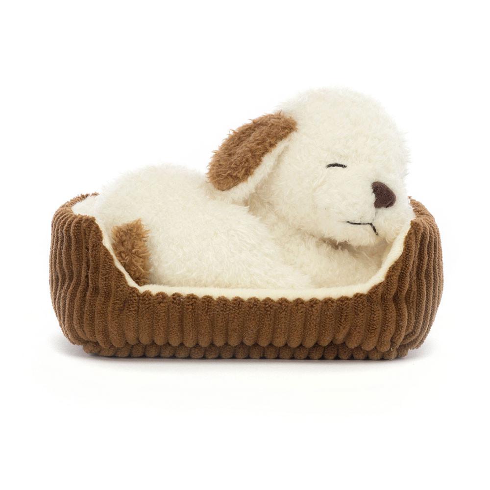 Pluszaki Jellycat Napping Nipper Piesek,10cm x 15cm x 12cm Beżowe | Polska  TMBY-89214
