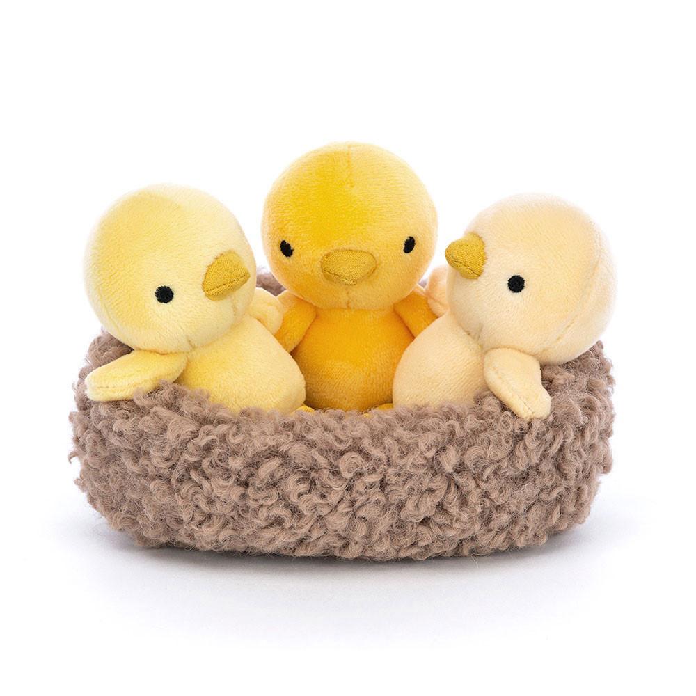 Pluszaki Jellycat Nesting Chickies,11cm x 13cm x 13cm Żółte | Polska  DHCR-62354