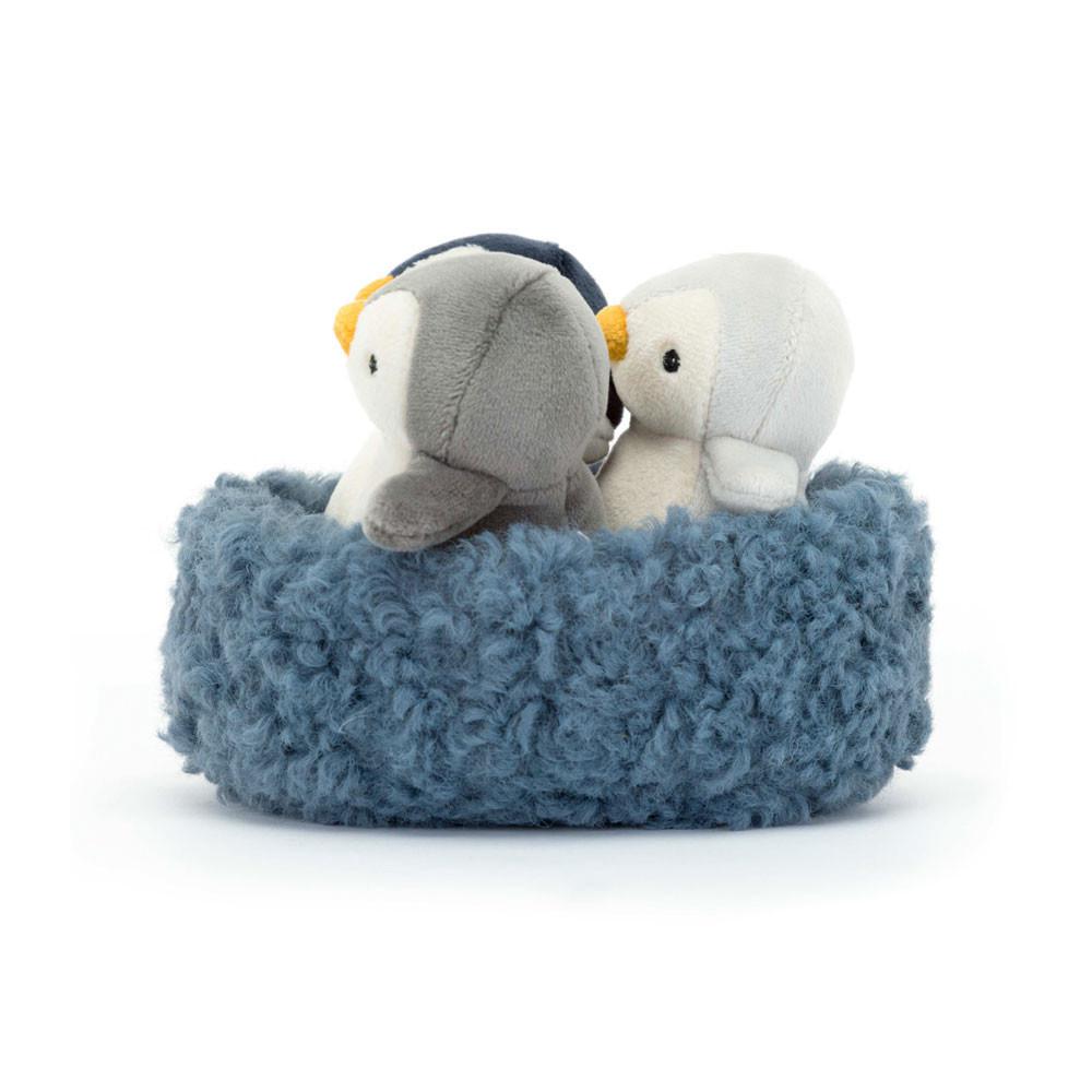 Pluszaki Jellycat Nesting Penguins,11cm x 13cm x 13cm Szare | Polska  FADL-80645