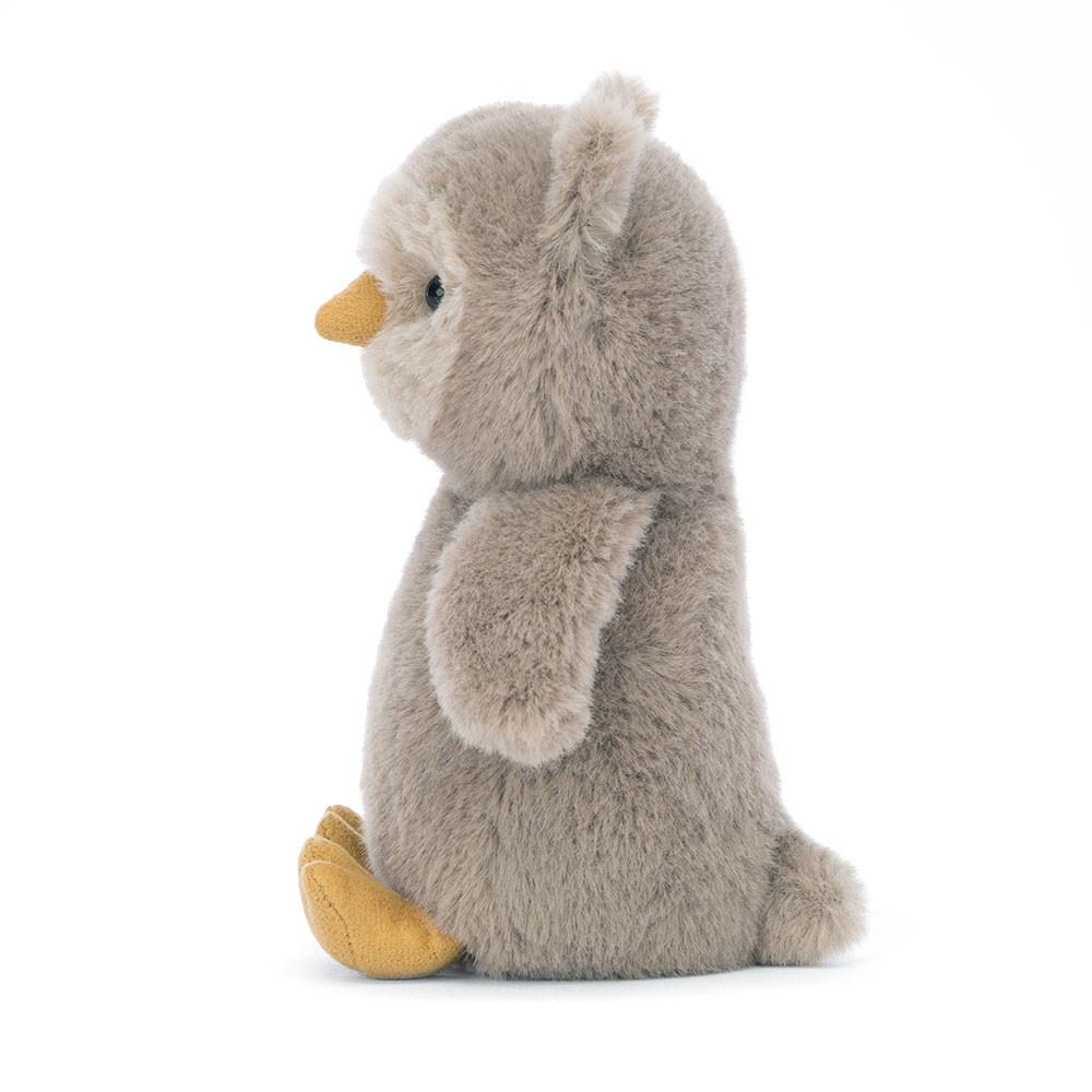 Pluszaki Jellycat Nippit Owl,14cm x 7cm x 6cm Szare | Polska  HRYN-87915