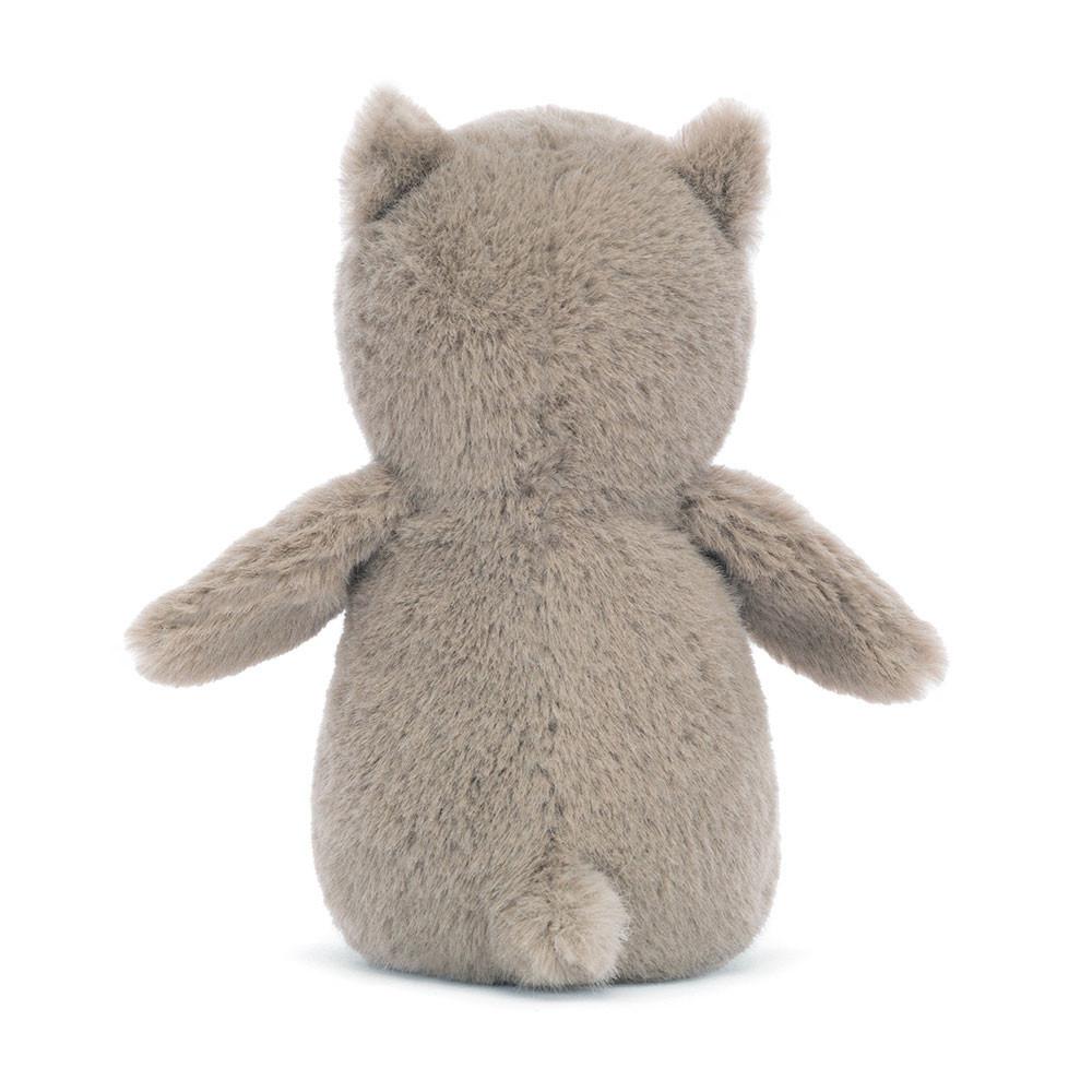 Pluszaki Jellycat Nippit Owl,14cm x 7cm x 6cm Szare | Polska  HRYN-87915