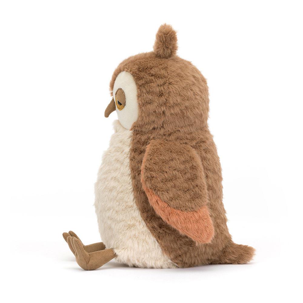Pluszaki Jellycat Oakley Owl,28cm x 11cm x 12cm Brązowe | Polska  XACF-59412
