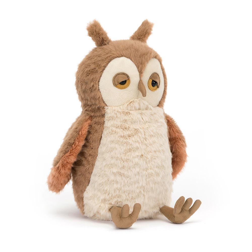 Pluszaki Jellycat Oakley Owl,28cm x 11cm x 12cm Brązowe | Polska  XACF-59412