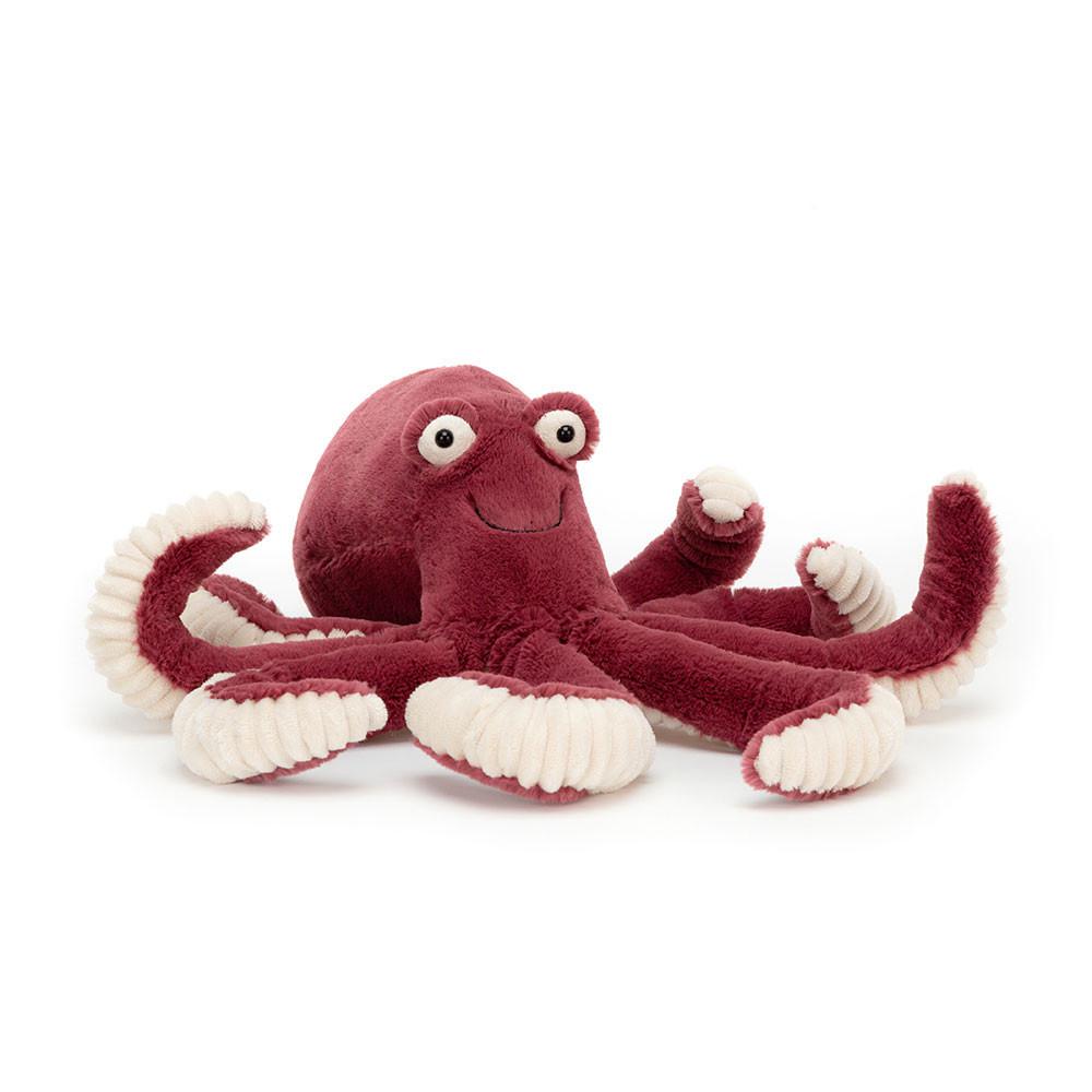 Pluszaki Jellycat Obbie Octopus,32cm x 9cm x 9cm Czerwone | Polska  ZHDA-78019