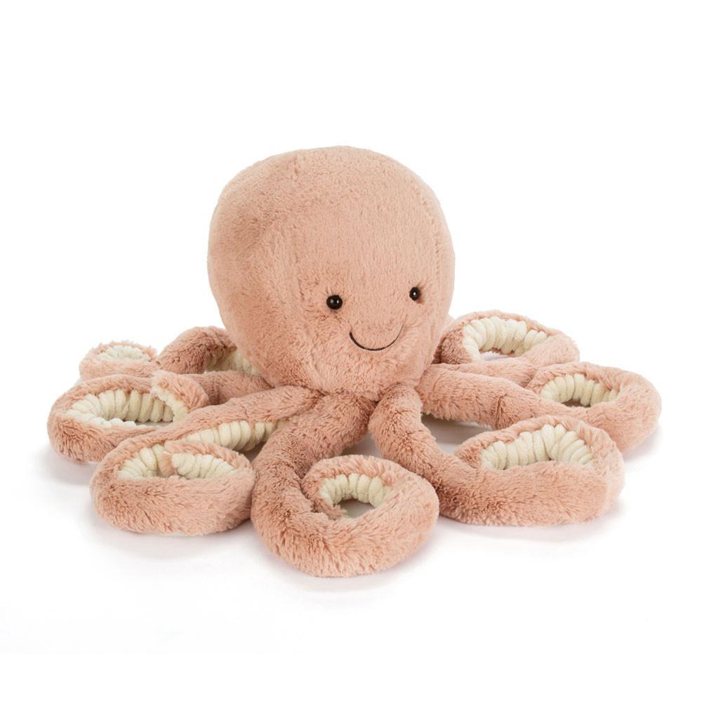 Pluszaki Jellycat Odell Octopus,47cm x 19cm x 19cm Pomarańczowe | Polska  KUCM-75206