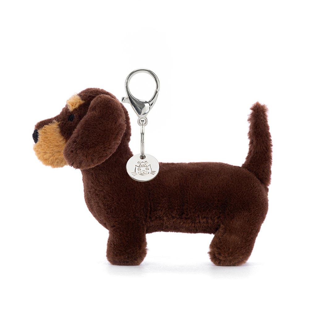 Pluszaki Jellycat Otto Sausage Piesek,12cm x 4cm x 11cm Brązowe | Polska  BWLE-48705