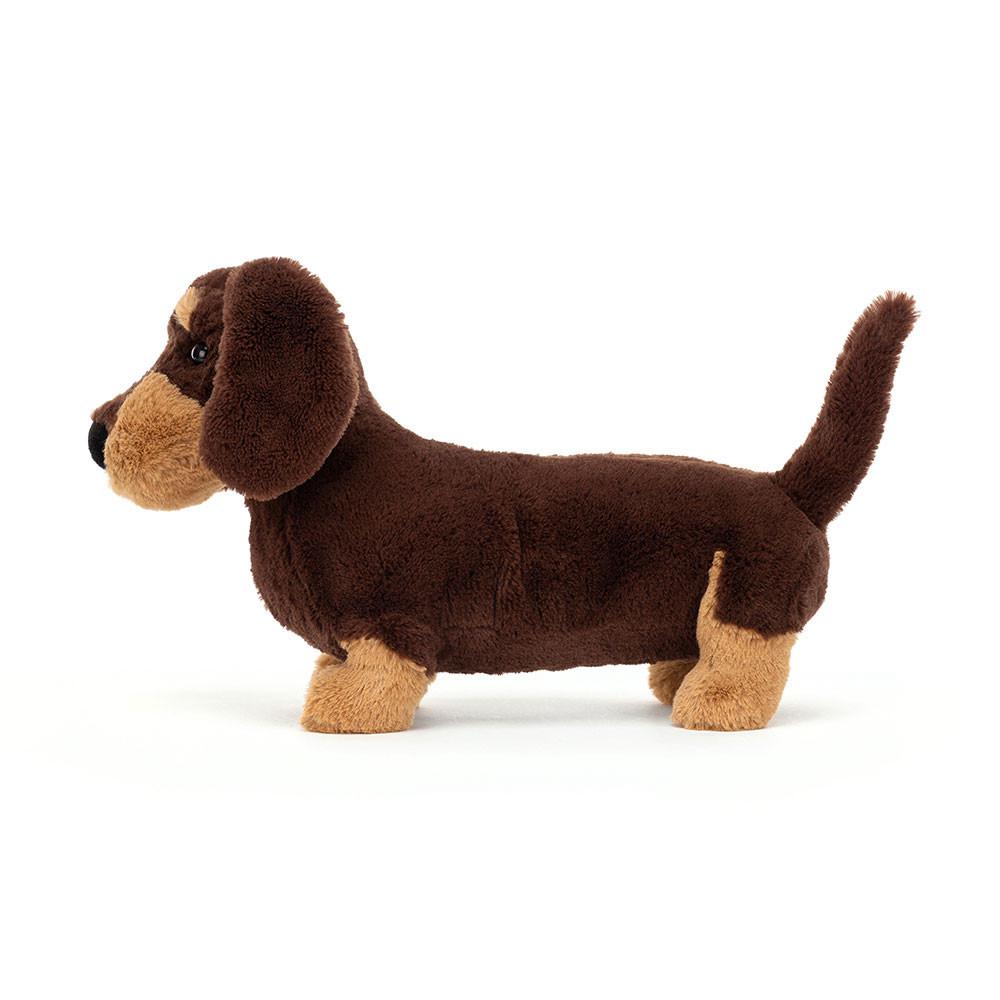Pluszaki Jellycat Otto Sausage Piesek,19cm x 9cm x 29cm Brązowe | Polska  NSLB-30815