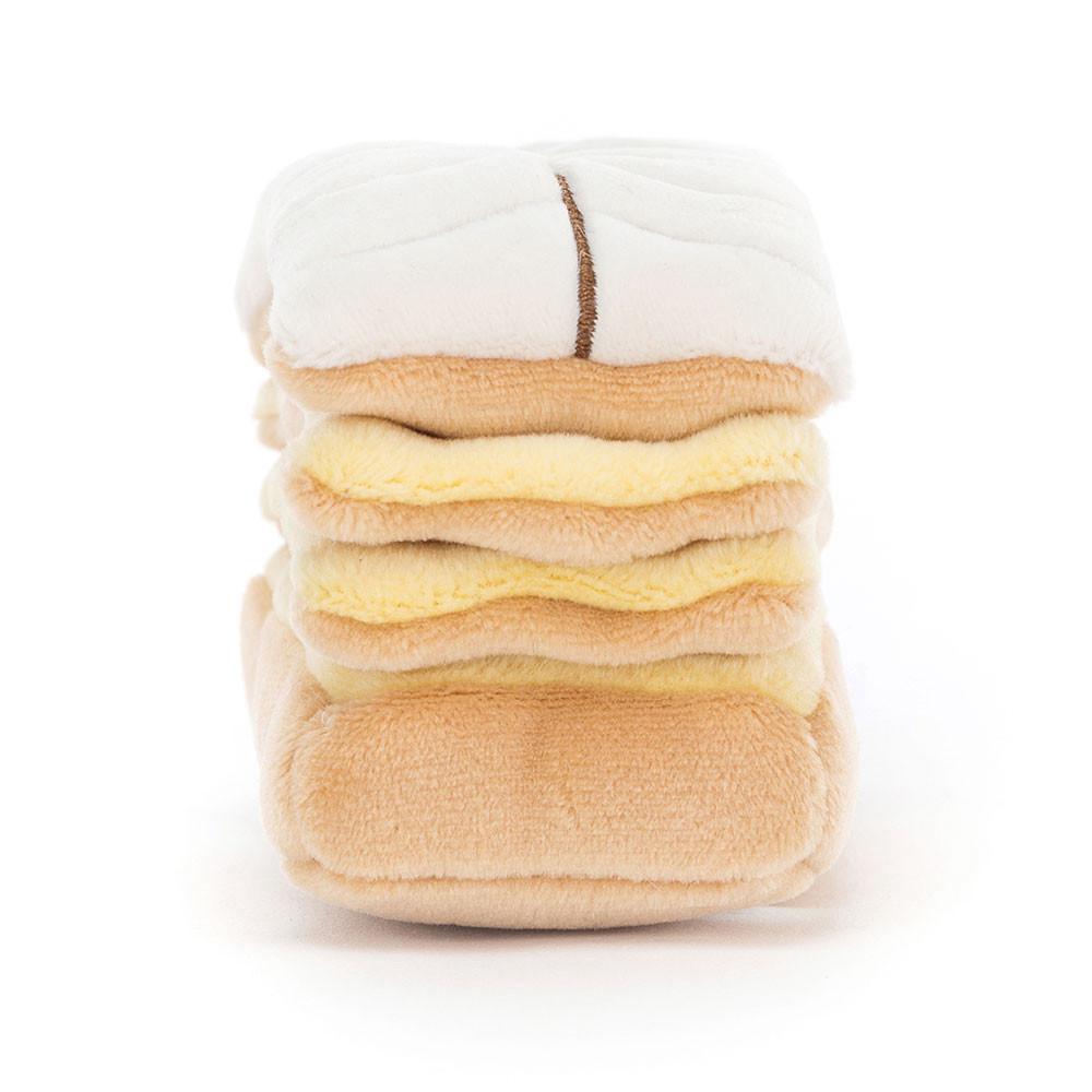 Pluszaki Jellycat Pretty Patisserie Mille Feuille,6cm x 10cm x 5cm Beżowe | Polska  WPSY-26845