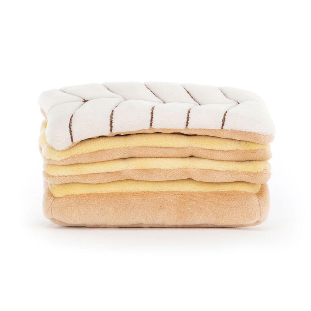 Pluszaki Jellycat Pretty Patisserie Mille Feuille,6cm x 10cm x 5cm Beżowe | Polska  WPSY-26845