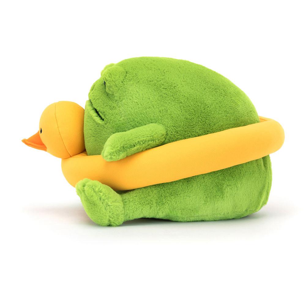Pluszaki Jellycat Ricky Rain Frog Rubber Ring,15cm x 17cm x 18cm Zielone | Polska  BLRH-86091