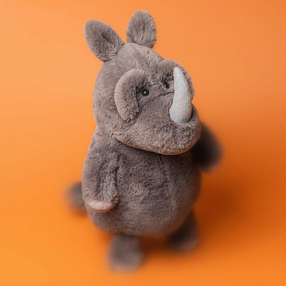 Pluszaki Jellycat Roderick Rhinoceros,37cm x 15cm x 13cm Szare | Polska  PFLM-59102