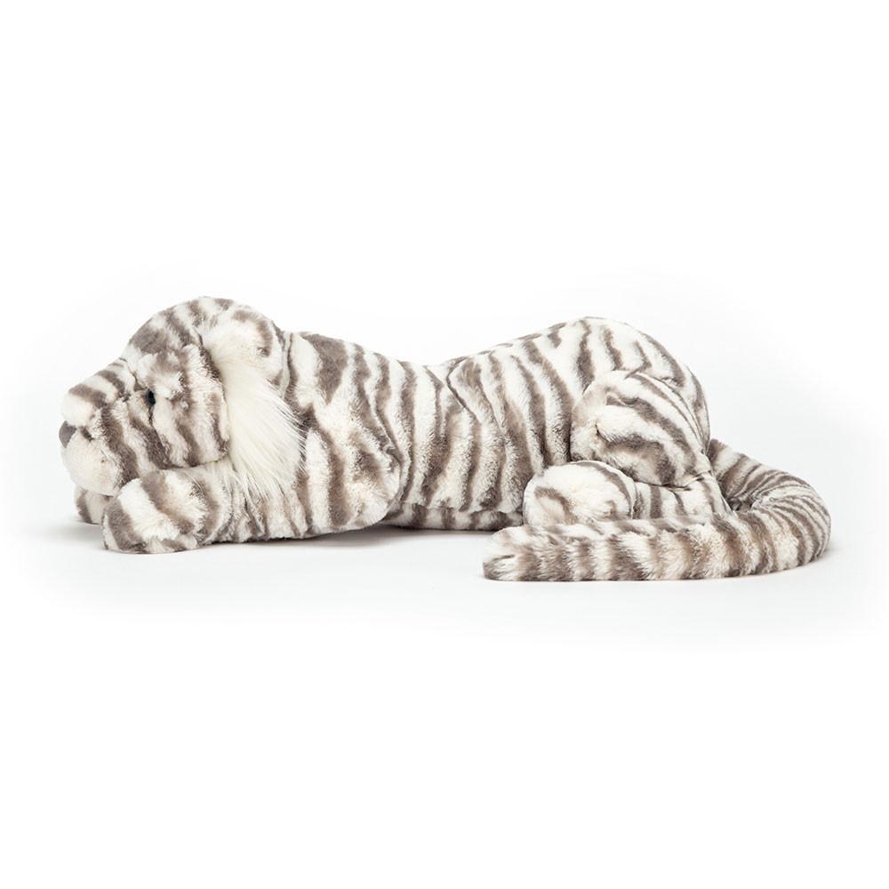 Pluszaki Jellycat Sacha Snow Tiger,13cm x 14cm x 36cm Białe | Polska  TVYP-68792