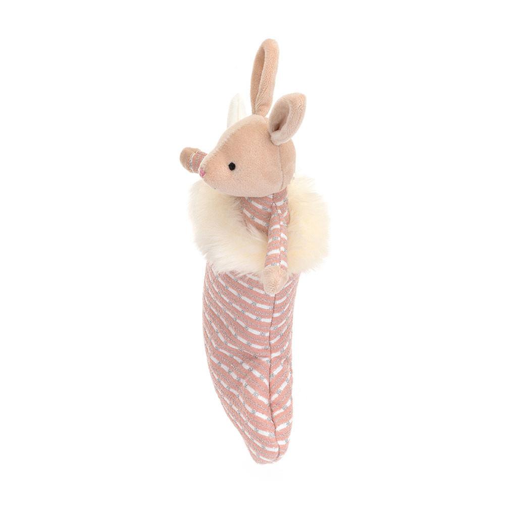 Pluszaki Jellycat Shimmer Stocking Króliczek,20cm x 9cm x 2cm Beżowe | Polska  IBKC-34095