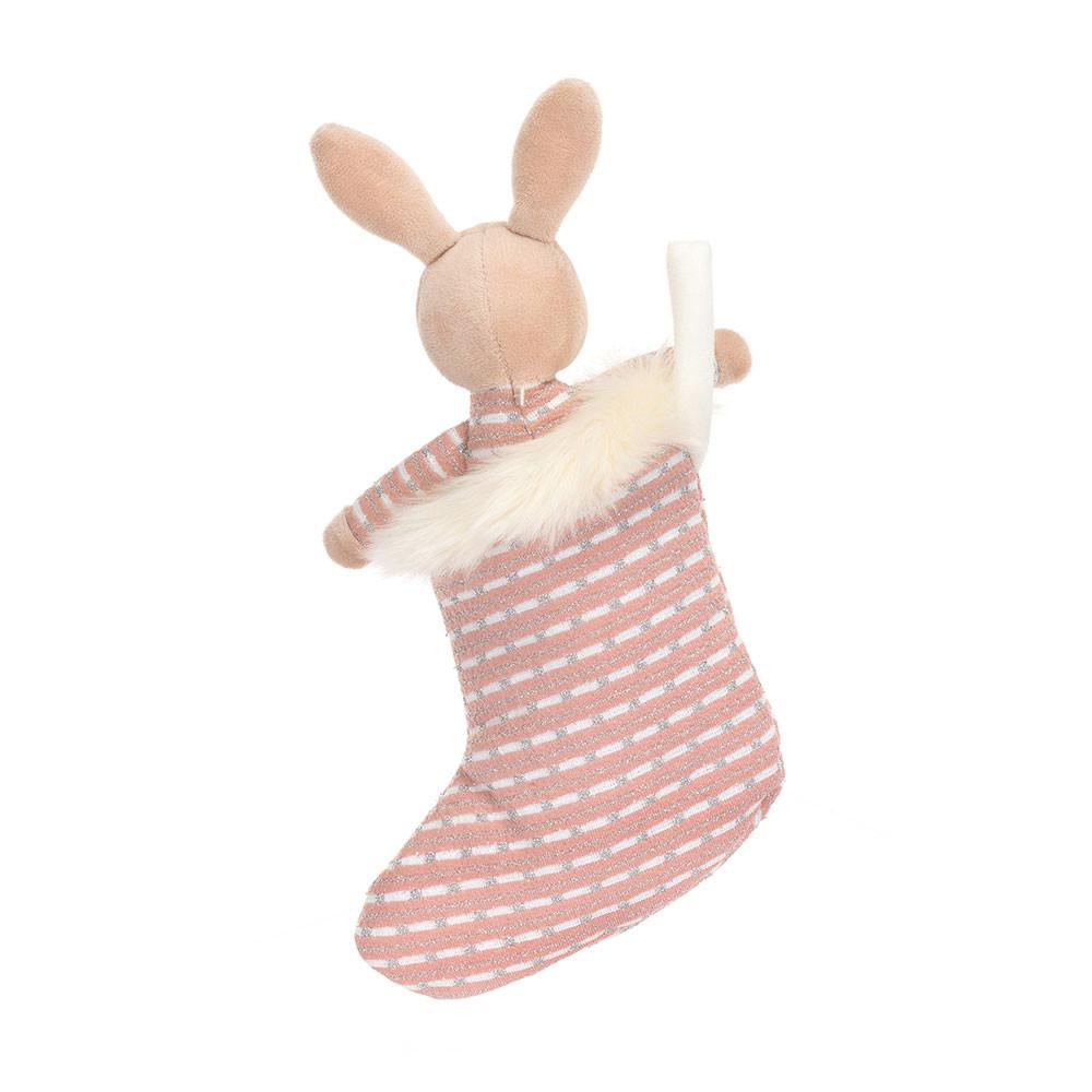 Pluszaki Jellycat Shimmer Stocking Króliczek,20cm x 9cm x 2cm Beżowe | Polska  IBKC-34095