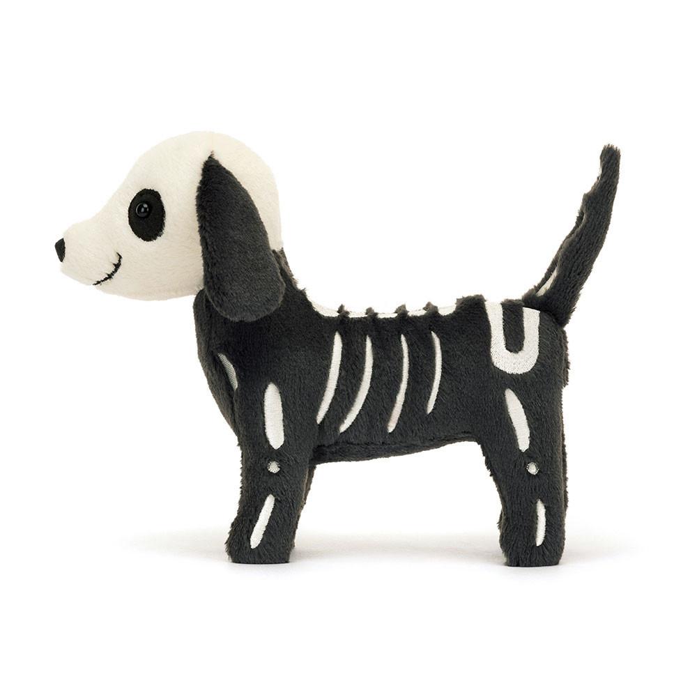 Pluszaki Jellycat SkelePiesek Dan,6.3in x 2.4in x 8.7in Czarne | Polska  DBGT-98265
