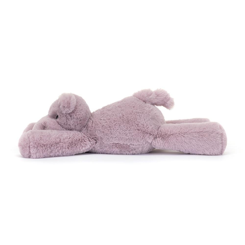 Pluszaki Jellycat Smudge Hippo,13cm x 11cm x 24cm Fioletowe | Polska  LWZF-09463