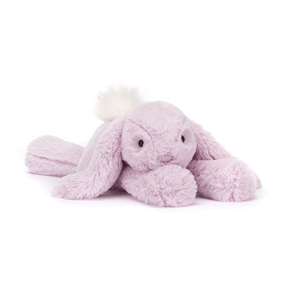 Pluszaki Jellycat Smudge Lavender Rabbit,13cm x 11cm x 24cm Fioletowe | Polska  IAXR-53914