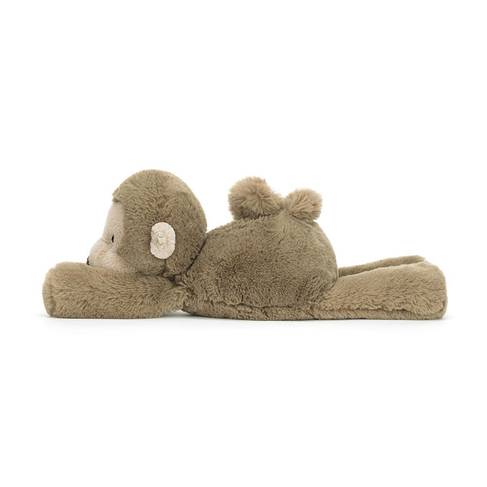 Pluszaki Jellycat Smudge Monkey,13cm x 11cm x 24cm Brązowe | Polska  OYMH-23681