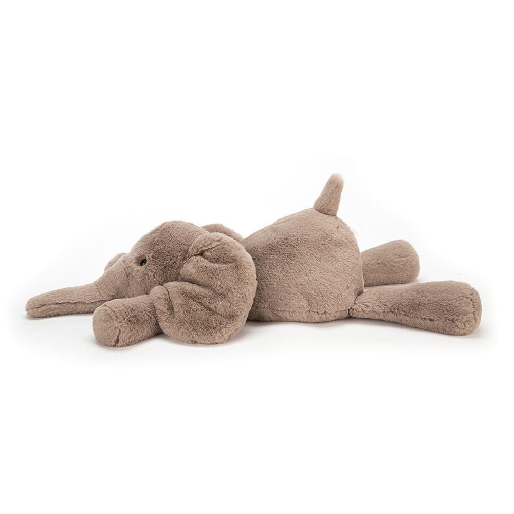 Pluszaki Jellycat Smudge Słoń,13cm x 11cm x 24cm Szare | Polska  UTJS-12645