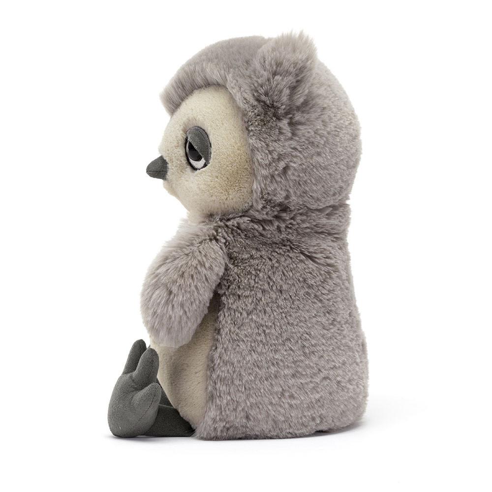 Pluszaki Jellycat Snoozling Owl,28cm x 14cm x 10cm Szare | Polska  OSEC-57836